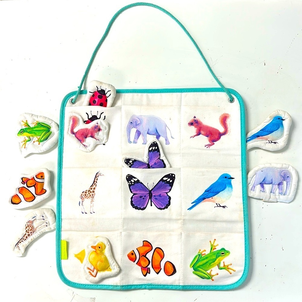Lovevery Quilted Animal Matching Pockets